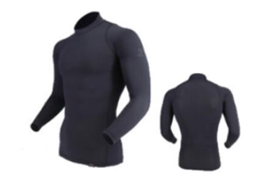 【冷感アンダーウェア】パワーストレッチ　ロングスリーブ（バックハイネック）