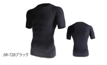 【冷感アンダーウェア】パワーストレッチ　ショートスリーブ（クルーネック）