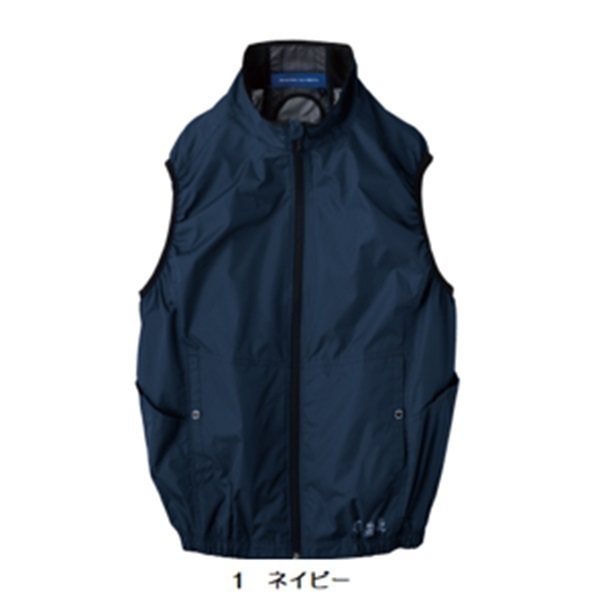 【空調服/ペルチェ・ファン別売】AE4069　エコ・ボルトクール/日傘遮熱ベスト(ペルチェネックホルダー付）