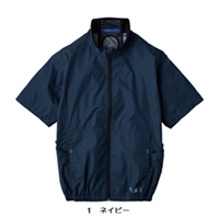 【空調服/ペルチェ・ファン別売】AE4060　エコ・ボルトクール/日傘遮熱半袖ブルゾン(ペルチェネックホルダー付）