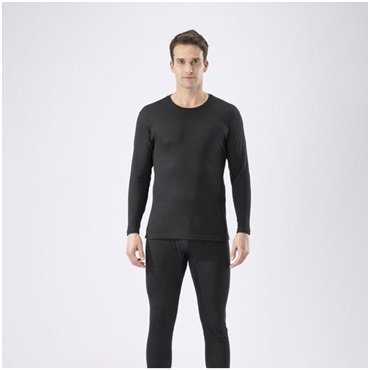 【アンダーウエア】ブレスサーモ厚手ソフト for  Active クルーネック9分袖シャツ(男性用)