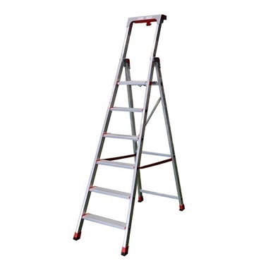 【脚立】上わく付き折りたたみ作業台：安全(トレー・工具穴付　（1.37m）ＣＦ－６　沖縄地域)