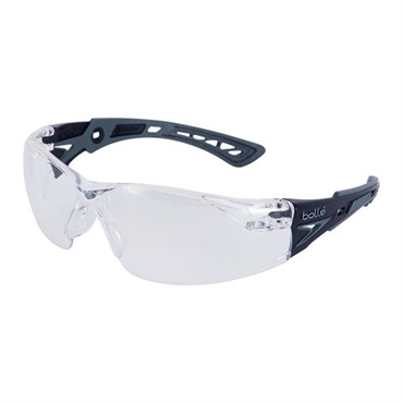 保護メガネ ラッシュプラス クリアレンズ 1662301JPBG ブラック/グレー