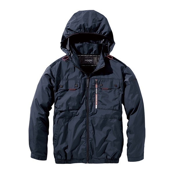 【空調服】ミドルファン長袖フードジャケット＋バッテリーファンセット