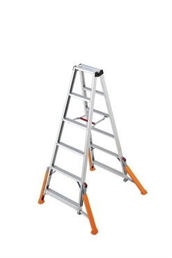 【脚立】アウトリガー　ハチ式(5段　1.70m（型式：RLH-18）　本土)