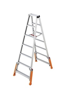 【脚立】アウトリガー　ハチ式(6段　1.99m（型式：RLH-21）　北海道・沖縄・離島)